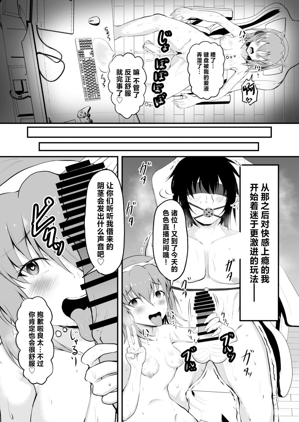 [Ryoushi Koubou (HADRON9)] TS Sekai Ichi Kawaii Haishinsha no Boku ga Onna ni Naru made [Chinese] - Page 21