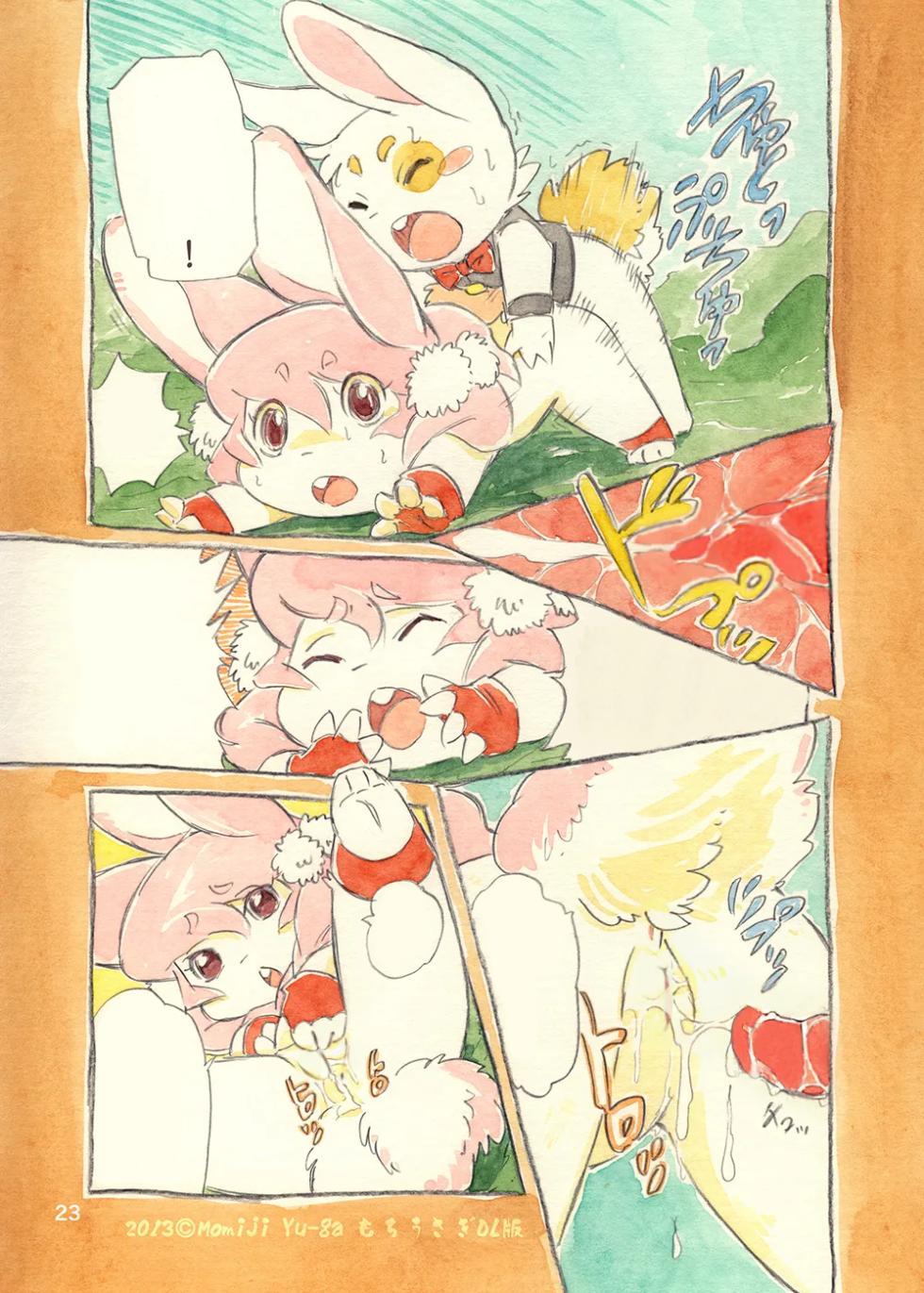(C81) [Syosyo Yakkyoku (Yu-ga Momiji)] Mochi Usagi Ojou to Boku [Decensored] - Page 22
