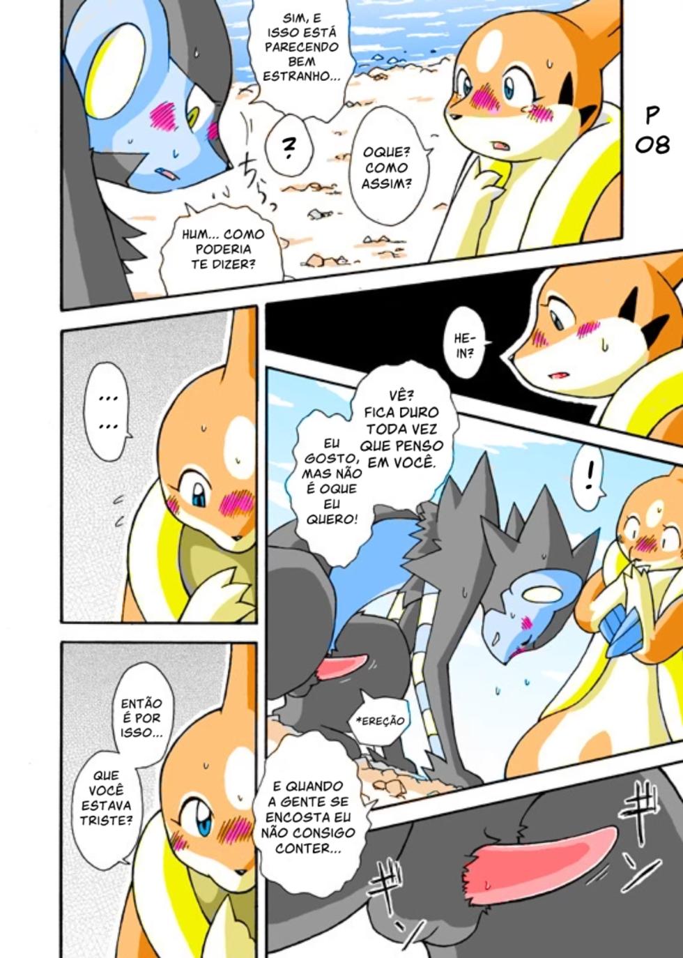 [Mikaduki Karasu] Kekka Yokereba Subete Yoshi | Um começo bom merece um final bom (Pokémon) [Portuguese] [Kekka Doujin] [Colorized] [ongoing] - Page 8