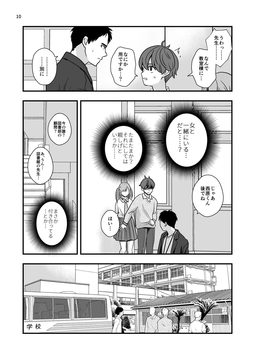 [Kume (Minakami Riku)] Houkago no Toshoshitsu de Seito to Asoberu Shigoto [Digital] - Page 10