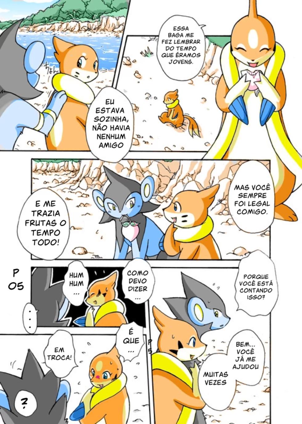 [Mikaduki Karasu] Kekka Yokereba Subete Yoshi | Um começo bom merece um final bom (Pokémon) [Portuguese] [Kekka Doujin] [Colorized] - Page 5
