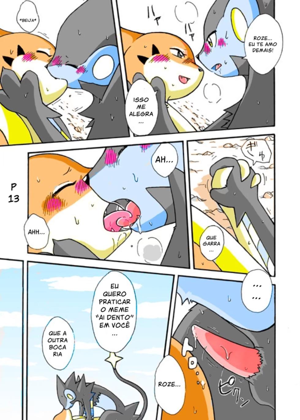 [Mikaduki Karasu] Kekka Yokereba Subete Yoshi | Um começo bom merece um final bom (Pokémon) [Portuguese] [Kekka Doujin] [Colorized] - Page 13