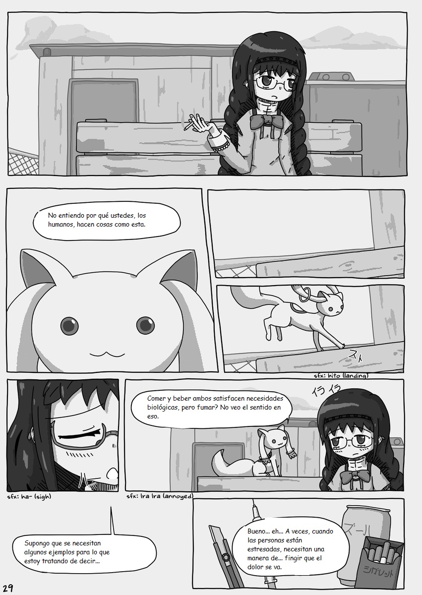 Mahou Shoujo Madoka★Magica - Coffee God and Cigarettes (Doujinshi) パンク / Punk (Traduccion:CristoferDeLosAndes) - Page 31