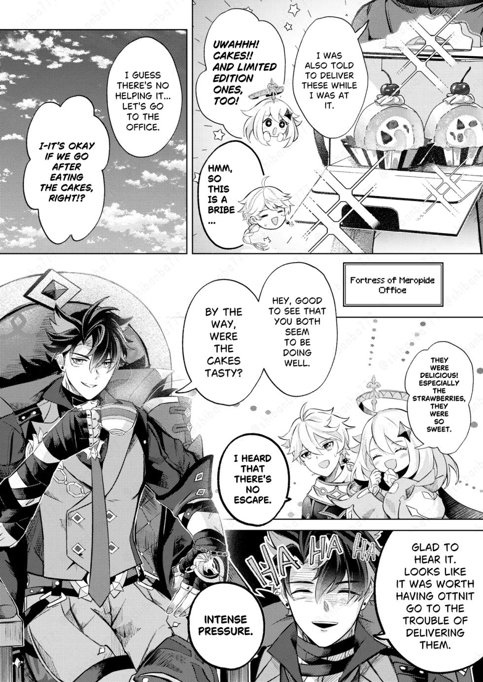 [Tonari no Shibainu (Shiba)] Stop the Head Nurse's Valentine's Operation! (Genshin Impact) [Digital] - Page 4