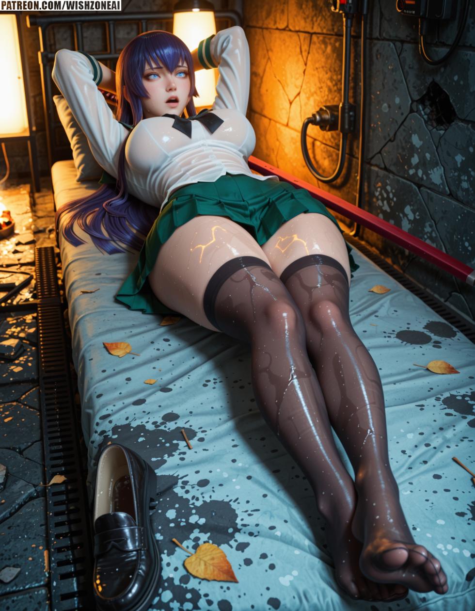 💀 Highschool of the Dead: Saeko’s Feet Take Control 👣💦💦[Ai generated] - Page 13