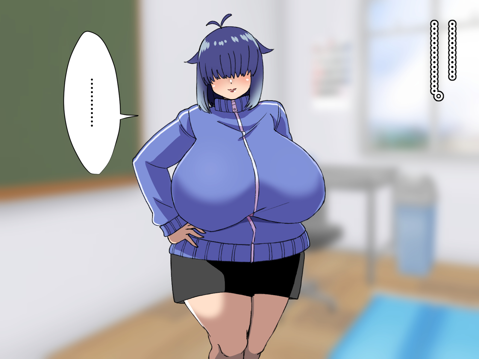 [Yomogimogi] Mekakure Bakunyuu Senpai ga Maji de Eroi! ~Dosukebe Chibusa ga Dai Bakuhatsu~ - Page 31