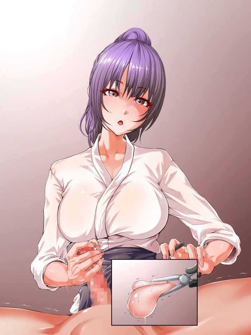 【観覧注意・過激表現あり】[abo manten]美少女剣士のお仕置き玉遊び|美少女剑士的睾丸惩罚游戏[chinese] - Page 22