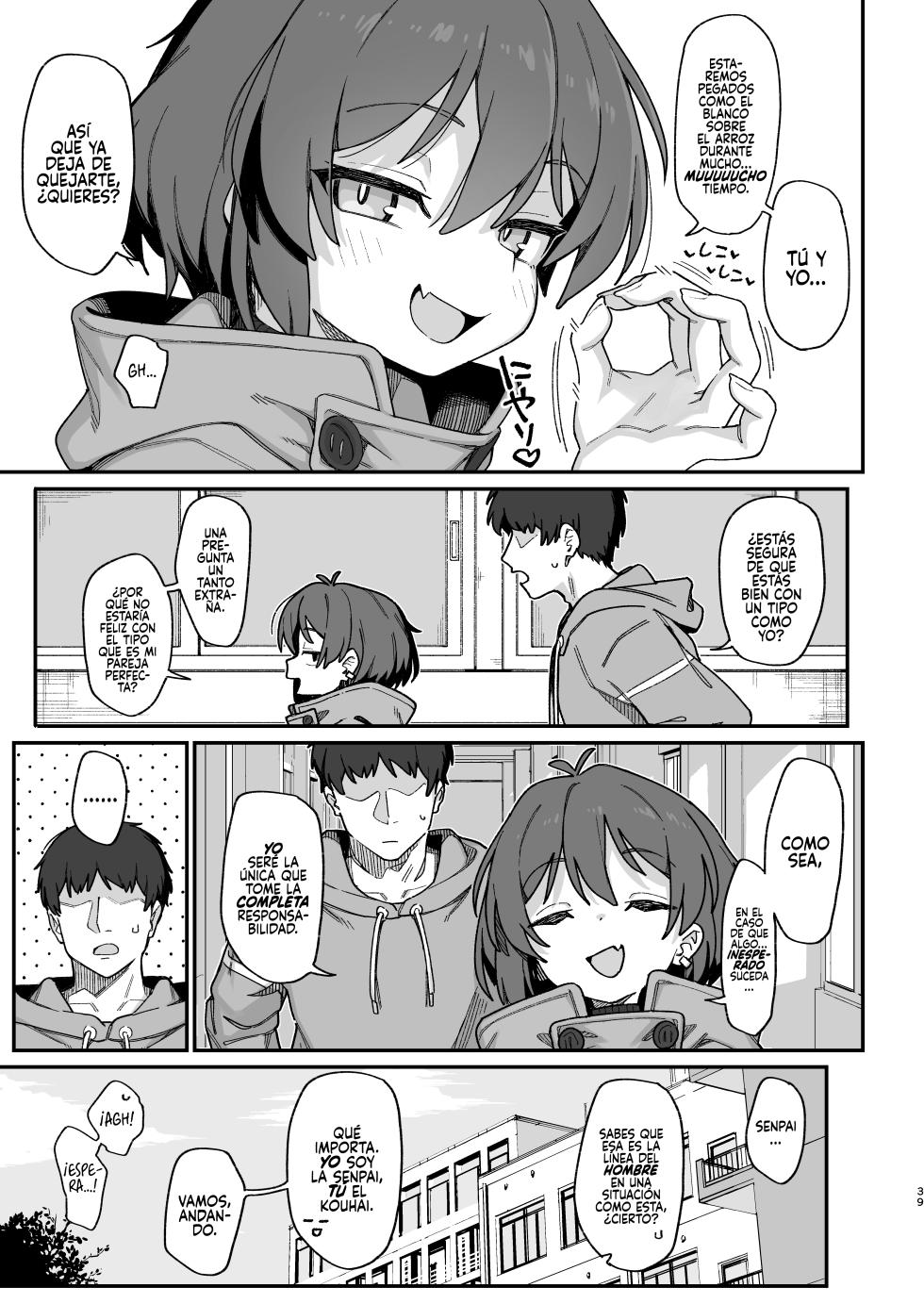 [Dagashiya (Wagashi)] Onozuka-senpai wa Warui Hito | Onozuka-senpai Es Una Chica Muy Mala [Spanish] [Rakuen Translations] [Decensored] [Digital] - Page 38