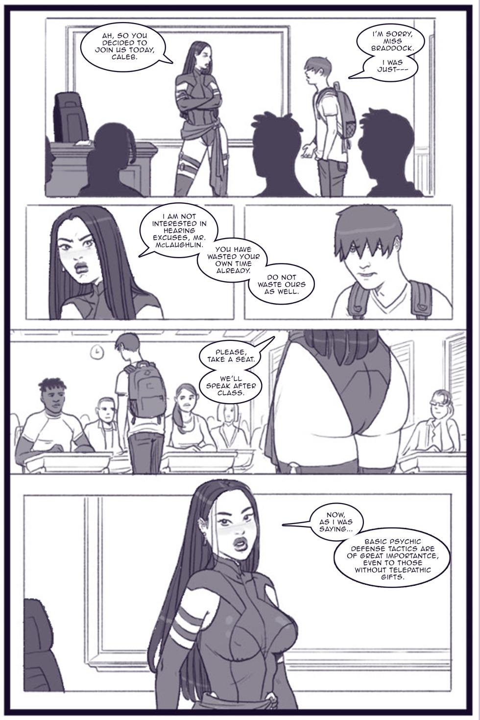 X Academy Bimbofied - Psylocke - Page 8