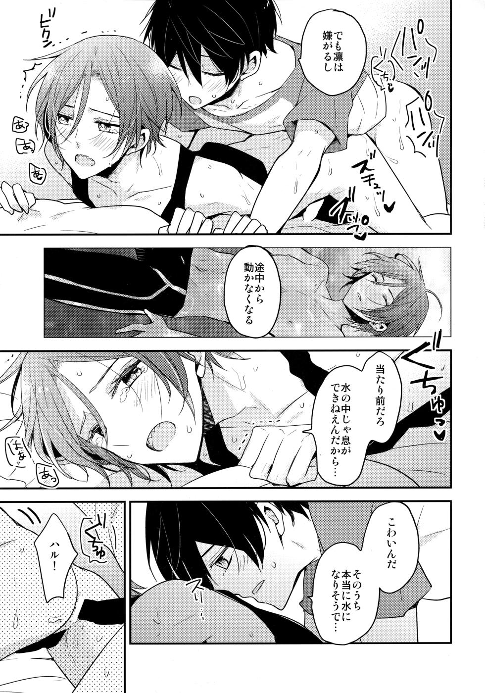 [Dolce Einsatz (Tomoe Kiko)] Shouka Suru Hakuchuumu (Free!) - Page 18