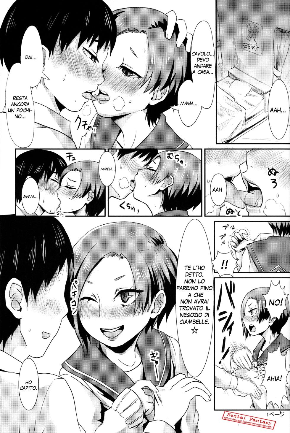 (COMIC1☆6) [40denier (Homeko)] Rinko no Houkago Oshioki (Love Plus) [Italian] - Page 2