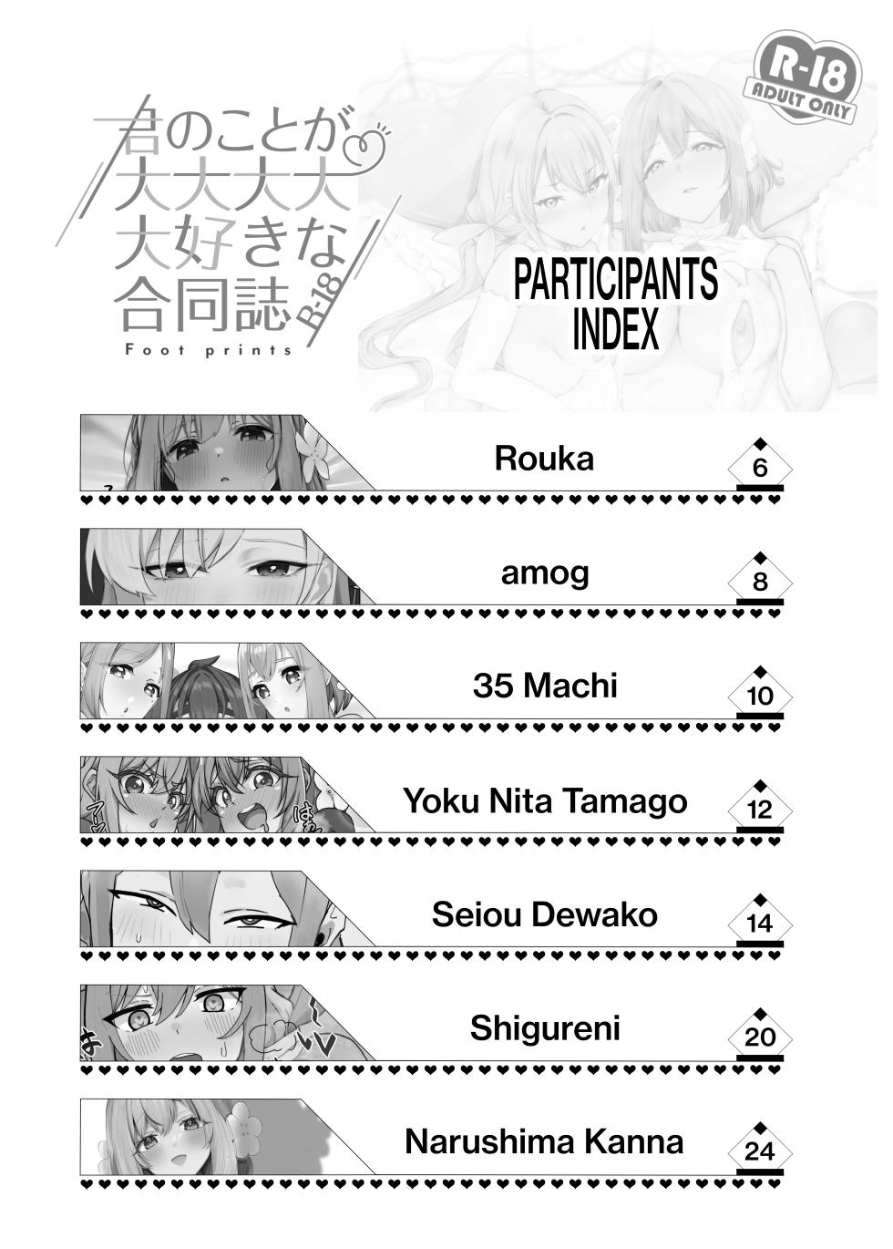[Footprints (Various)] Kimi no Koto ga Daidaidaidaidaisuki na Goudoushi R-18 (Dai 0~7-shou) | The R-18 Collab Book That Really, Really, Really, Really, Really Loves You (Chapters 0-7) (Kimi no Koto ga Daidaidaidaidaisuki na 100-nin no Kanojo) [English] [The Blavatsky Project] [Digital] - Page 3