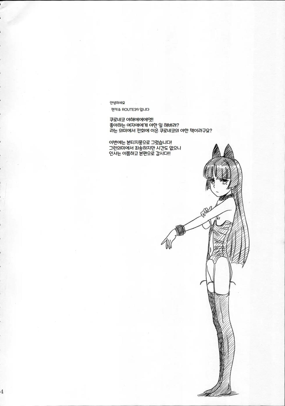 (C83) [MEKONGDELTA & DELTAFORCE (ROUTE39, ZENKI)] Kuroneko-san Hontou ni Abunai yo. 3 | 쿠로네코 씨 진짜로 위험해요 3 (Ore no Imouto ga Konna ni Kawaii Wake ga Nai) [Korean] - Page 3