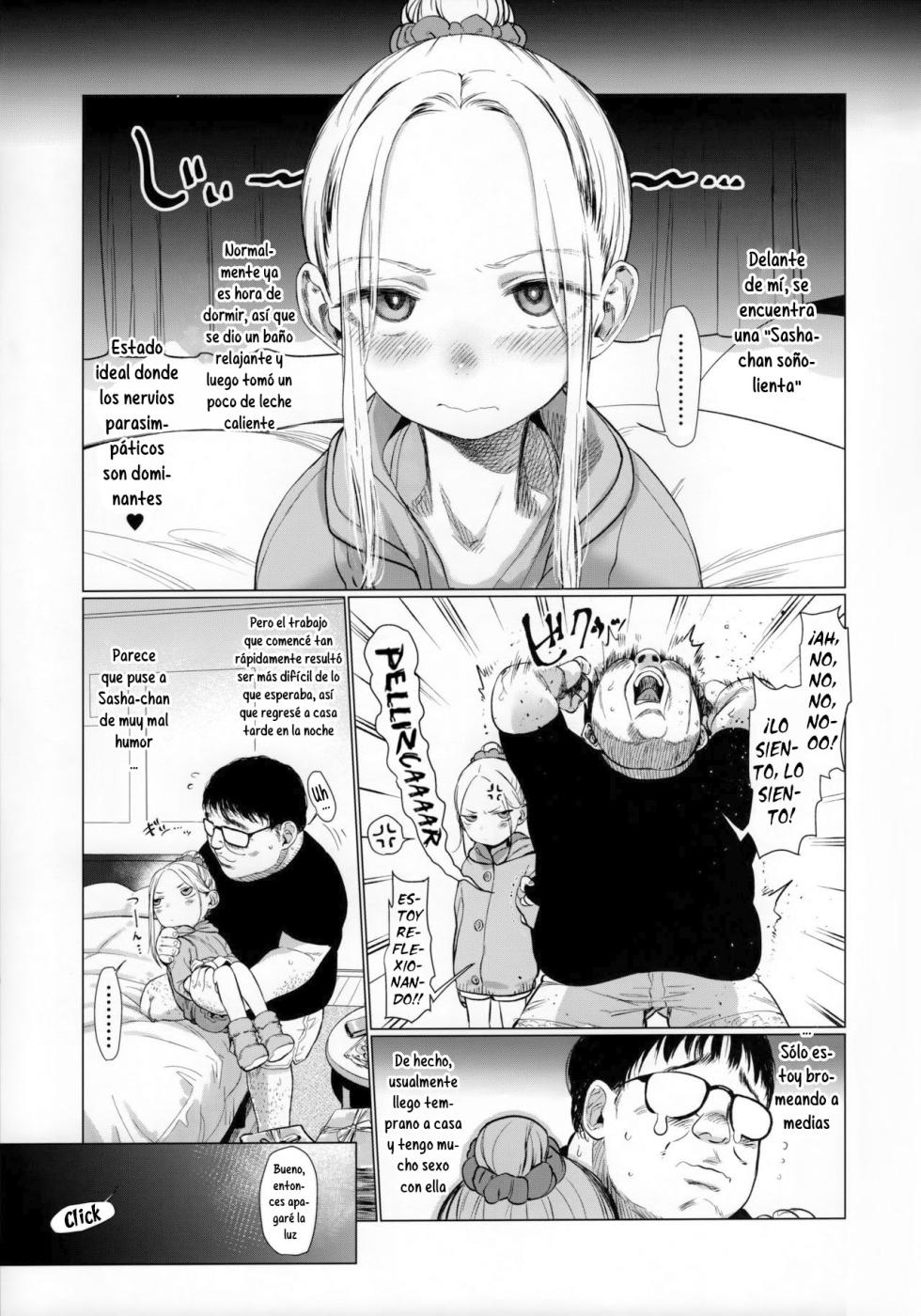 [Rinjuu Circus (Haguhagu)] Onemuna Sasha-chan to Lovelove Slow Sex o Shitemitayo | Teniendo Sexo Suave y Amoroso con la Somnolienta Sasha-chan [Spanish] [Hs enfermos] - Page 3