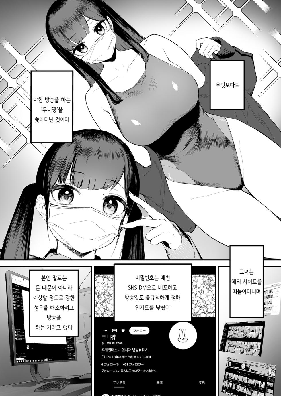 [Morimiyakan (Morimiya Masayuki)] Hentai Kurokami-chan to Shougai Mob no Boku | 변태흑발쨩과 평생 모브인 나 [Korean] [Digital] - Page 3