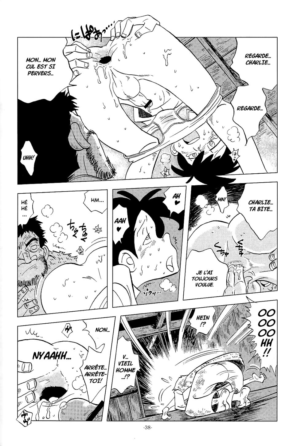 (C83) [Okashi Tai (Kin no Tamamushi)] Sao o Nigirasha Nipponichi!! Matagi Hen (Tsurikichi Sanpei) [French] - Page 38