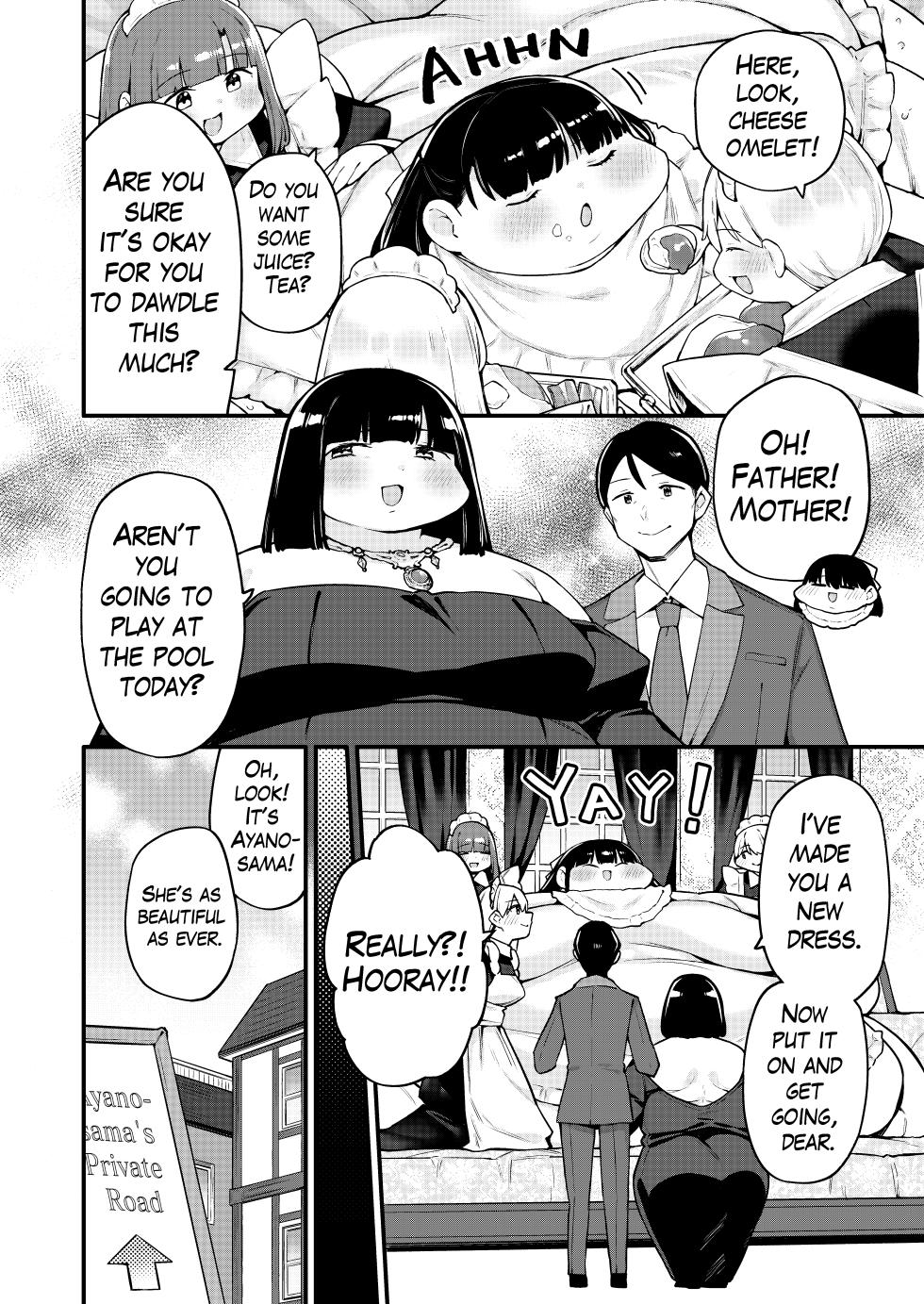 [fusa] Ayano's Weight Gain Diary: Dream! (English) (Parts 1 + 2) - Page 10