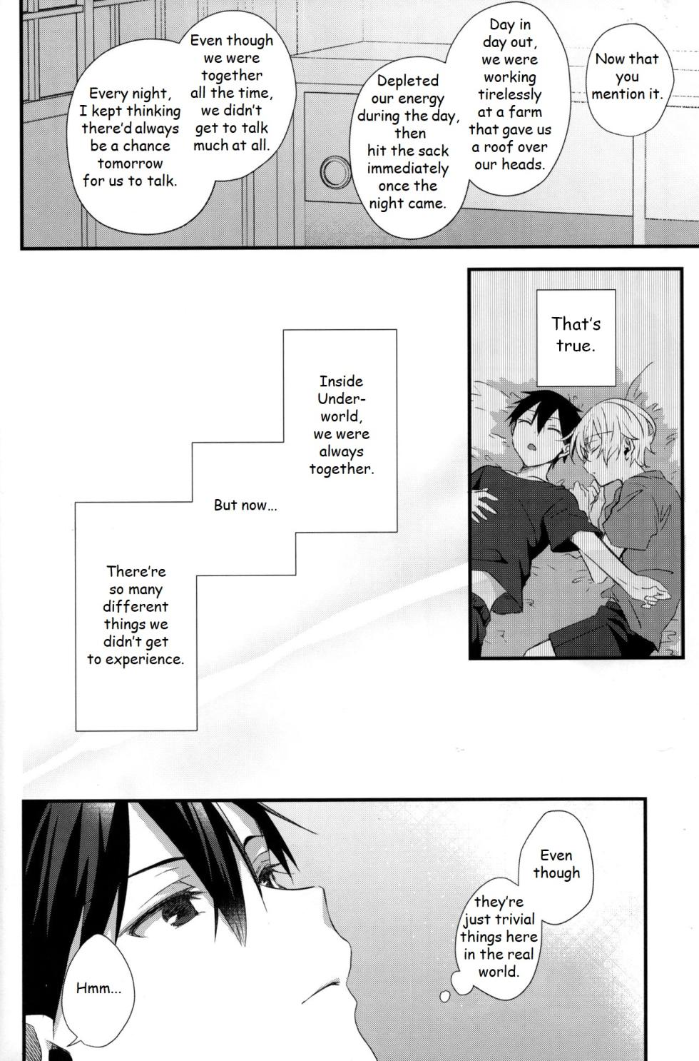 (CCTokyo146) [trigger.m (Emu Emuo)] Close to you. (Sword Art Online) [English] - Page 14