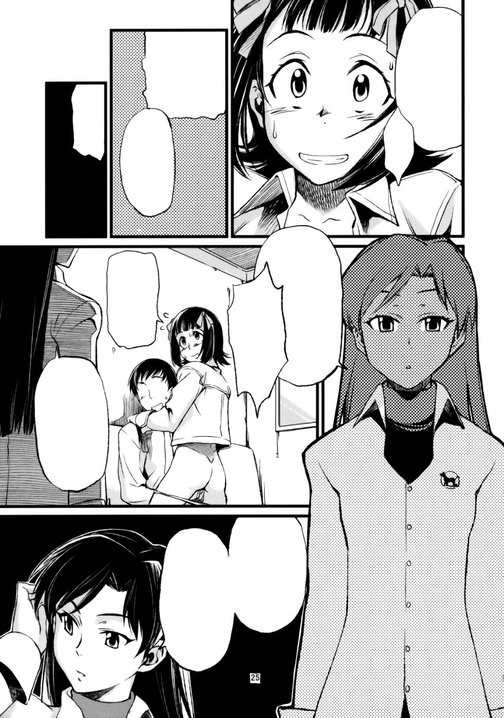 (C77) [Chotto Dake Aruyo. (Takemura Sesshu)] Haruka to Chihaya to Producer. (THE IDOLM@STER) [Textless] - Page 26