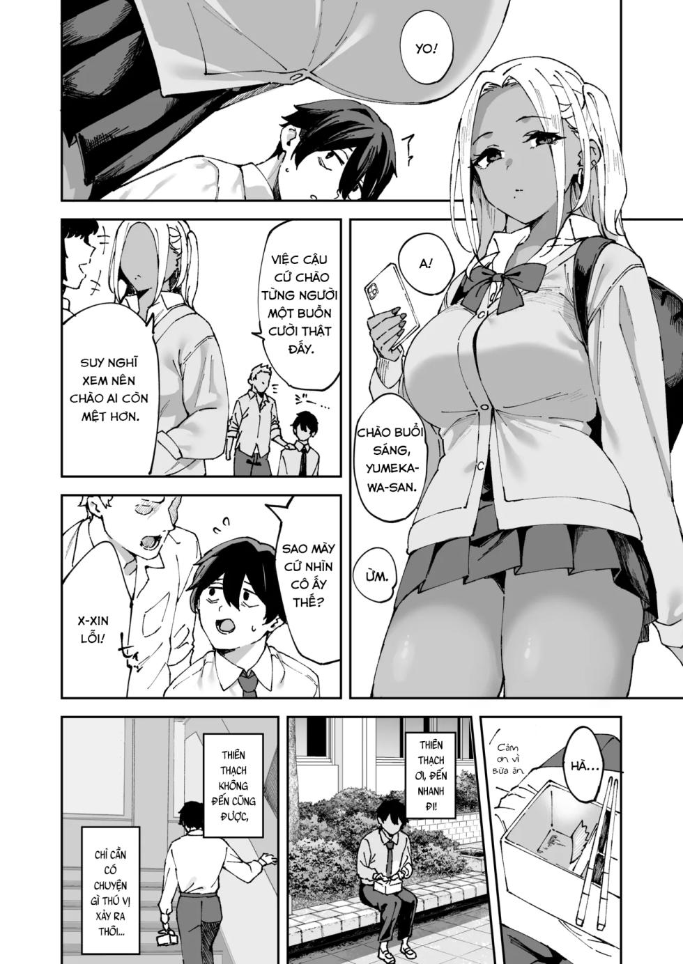 [Garimpeiro (Mame Denkyuu)] Class no Kuro Gal to SeFri ni Natta Hanashi [Vietnamese Tiếng Việt] - Page 3