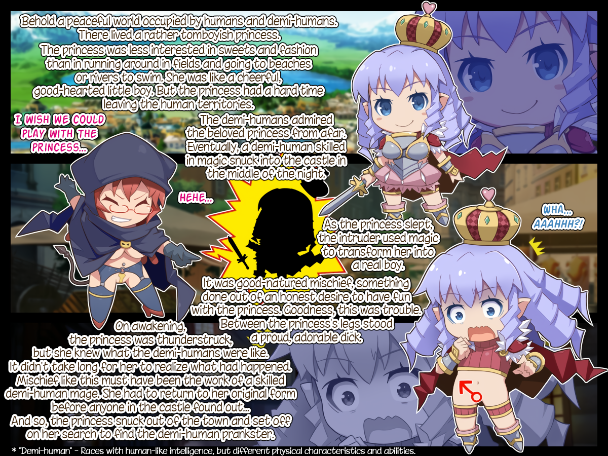 [Deisui Oukoku (Maruto!)] Ochinchin Hime | Dick Princess [English] [EHCOVE] - Page 2