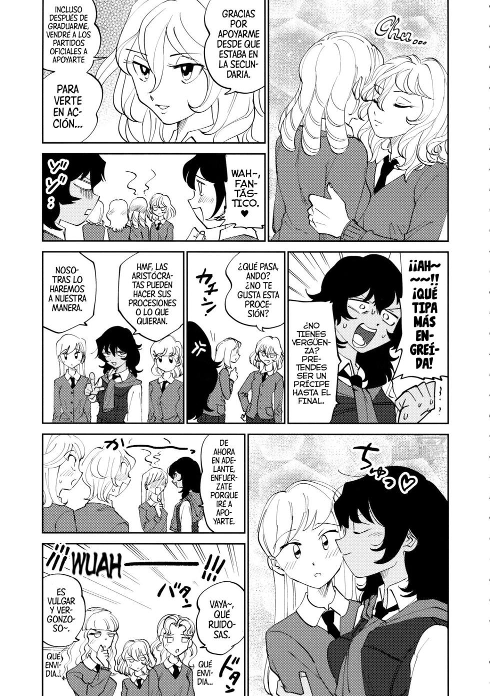 (Panzer Vor! 21) [Nekomonido (Sanada)] FOR HERE OR TO GO? | ¿PARA AQUÍ O PARA LLEVAR? (Girls und Panzer) [Spanish] [Mister Nugget] - Page 4