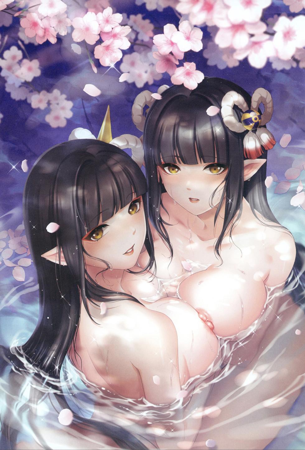 (Mega Akihabara Doujinsai 3) [RedDelicious (Sha)] Ryuujin Futago no Omotenashi | La hospitalidad de las gemelas wyverianas (Monster Hunter Rise) (Spanish) - Page 2