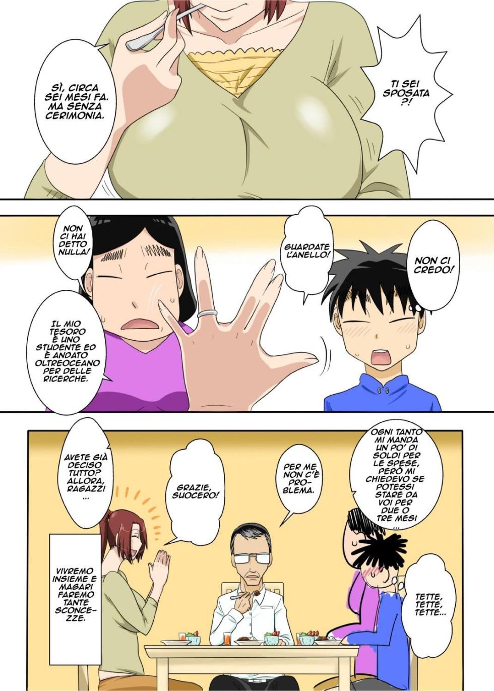 [Freehand Tamashii] Muchi-Muchi Kyojo no Oba-chan to Eroi Koto Suru ze! | La Mia Dolce Zia [Italian] - Page 6