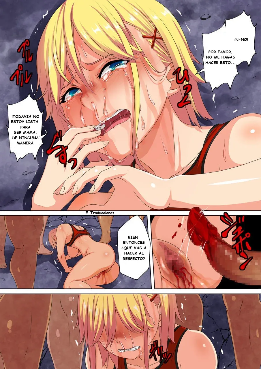 [Waribashi Kouka] Haiboku Heroine Boko Rape ~Bokukko Heroine Sara Wa Nagurare Okasare Soshite Kowasareru~ | La Golpiza y Violación de la Heroína Derrotada ~Sara, la Valiente Heroína, es Golpeada, Violada y Quebrantada~ [Spanish] [E-Traducciones] - Page 21