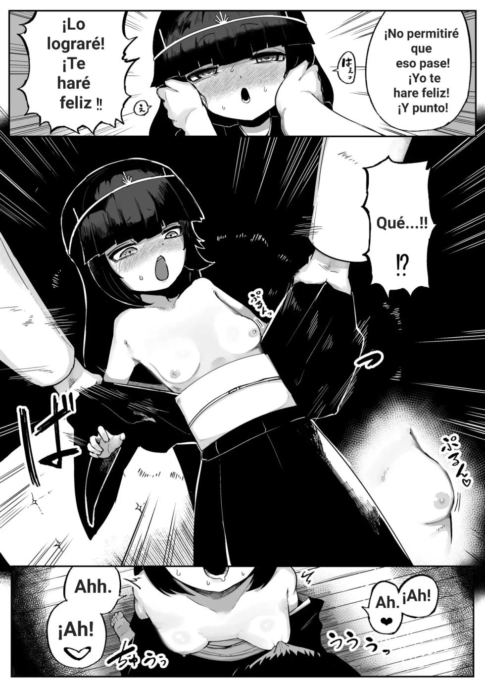 [Aimai no Wakusei (Nabatani Kinoko)] Chiisaku Kedakai Sokuochi Megami | Una Pequeña y Noble Diosa que se Enamora Instantáneamente [Spanish] [Me ba] - Page 6