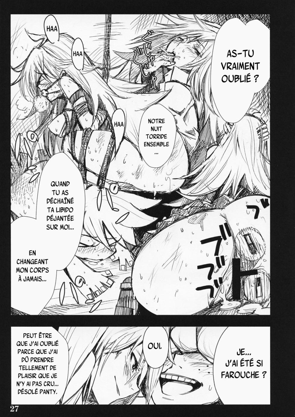 (C79) [Shimoyakedou (Ouma Tokiichi)] SISTER'S HEAVEN (Panty & Stocking with Garterbelt) [French] {SAXtrad} - Page 26
