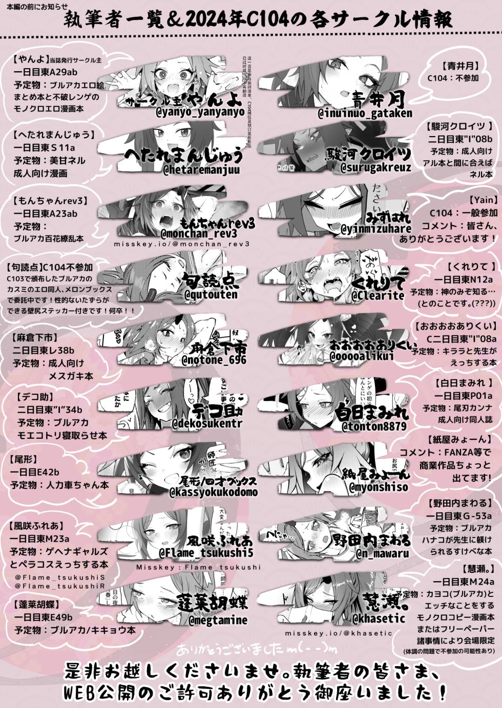 [Yanyanyo (Various)] Kore ga Atashi no Seishun Katsudou! | 这就是我的青春活动 (Blue Archive) [Chinese] [白杨汉化组] [Digital] - Page 2