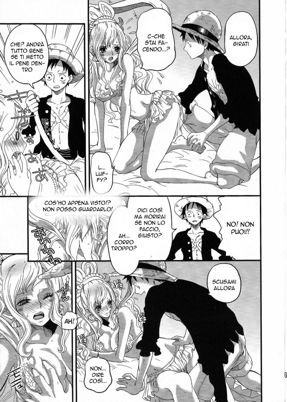 (C80) [Queen Of VANILLA (Tigusa Suzume)] Ningyohime | Le Code non sono un Problema! (One Piece) [Italian] - Page 7