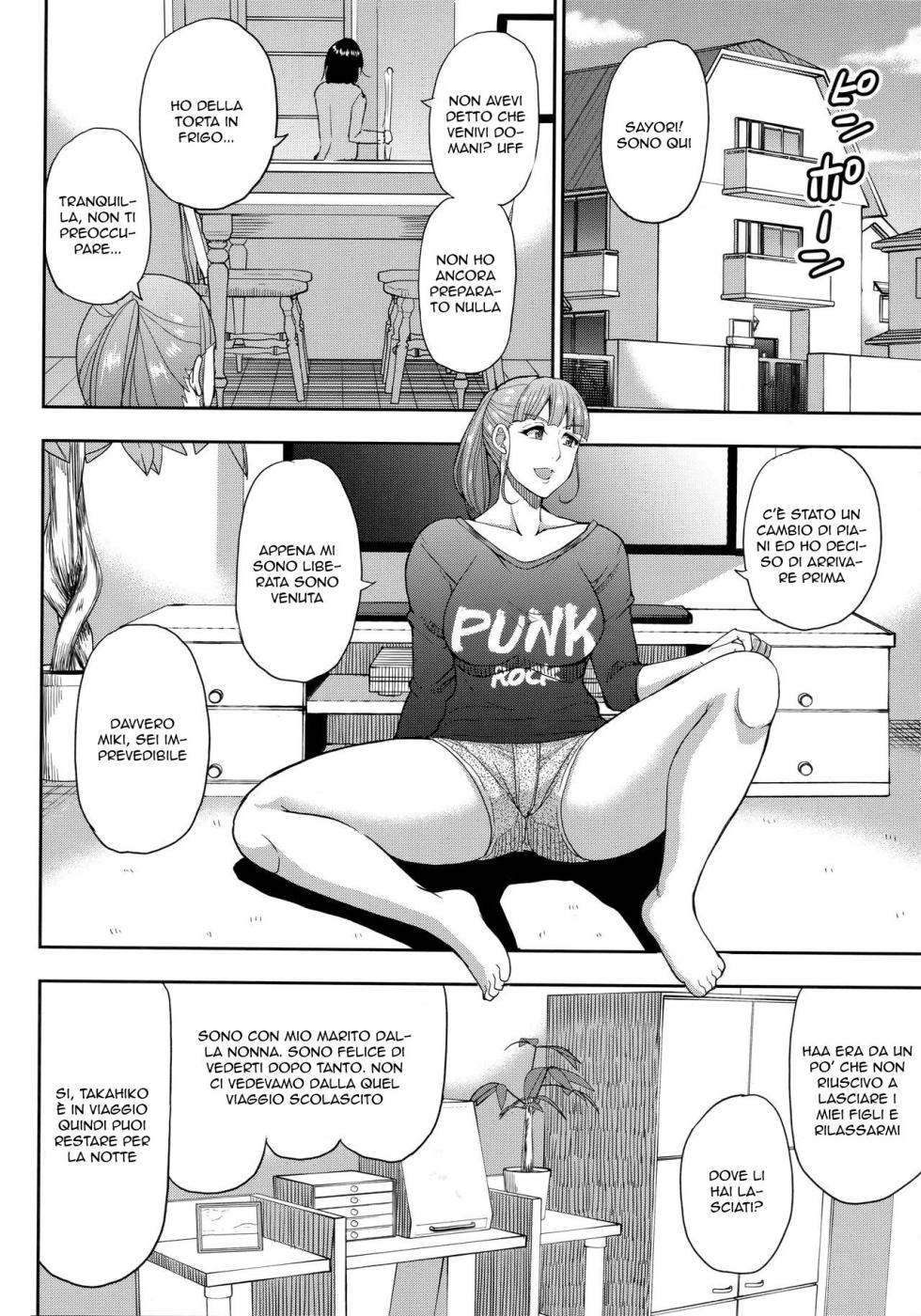 [Shunjou Shuusuke] Hitozuma Futari to Shitagi Doro | Ladro Di Mutande (Onegai, Sukoshi Yasumasete... ~Karada Torokeru Sex no Ato ni~) [Italian] - Page 6