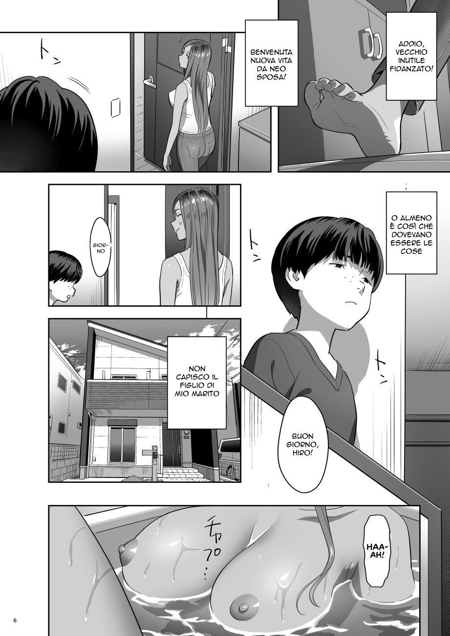 [Hito no Fundoshi (Yukiyoshi Mamizu)] Moto Gal Mama ga Kyuu ni Dekita Ken. | Mentre la Mamma Dorme [Italian] [Digital] - Page 5