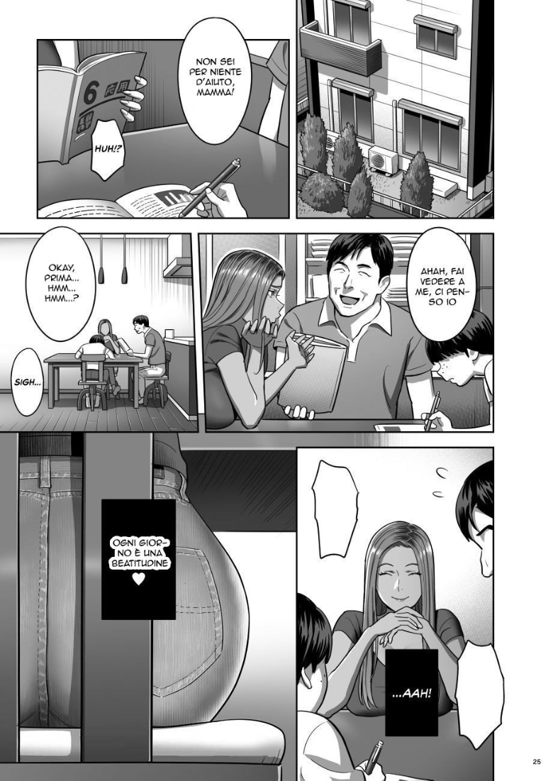 [Hito no Fundoshi (Yukiyoshi Mamizu)] Moto Gal Mama ga Kyuu ni Dekita Ken. | Mentre la Mamma Dorme [Italian] [Digital] - Page 24