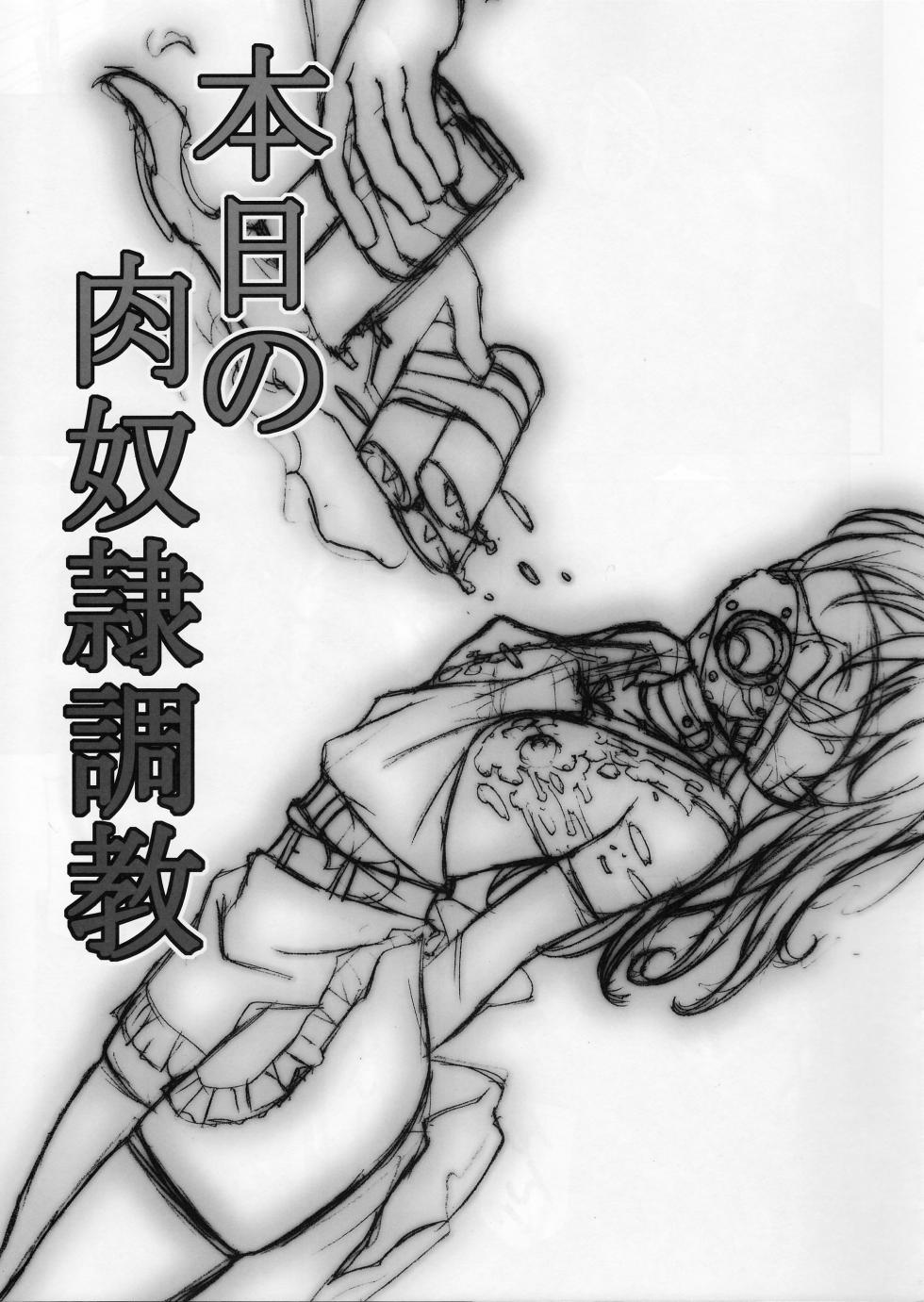 (C88) [Tairikukan Dandoudan Dan (Sakura Romako)] Honjitsu no Nikudorei Choukyou [Chinese] - Page 2