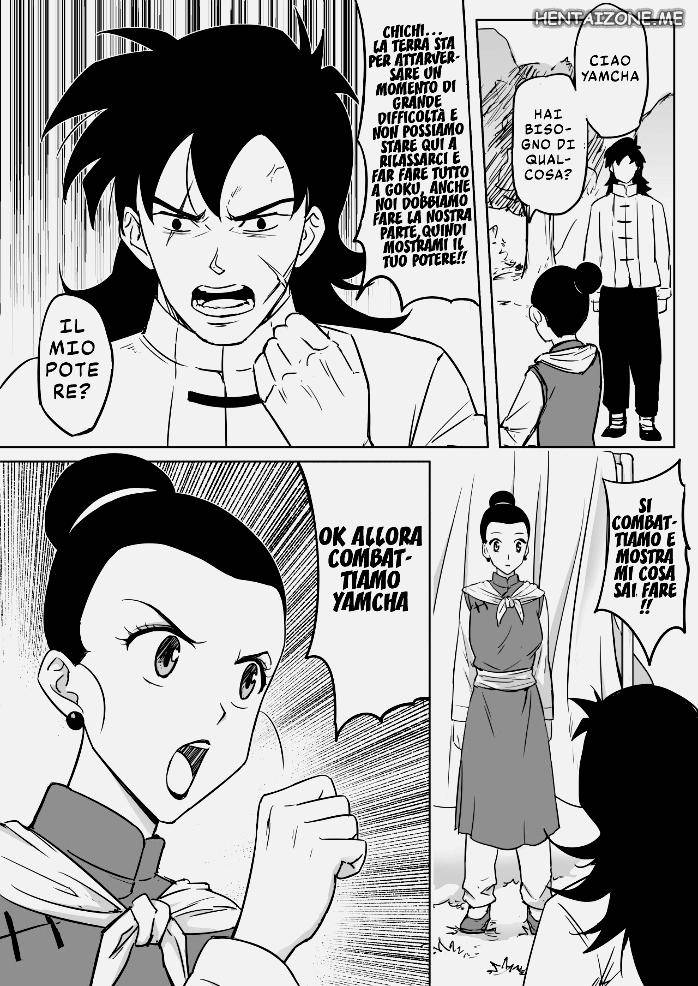 [Shirihito] Muchi na Hitozuma to no Tokubetsu Shugyou | L' Allenamento Speciale di Chichi (Dragon Ball Super) [Italian] - Page 4