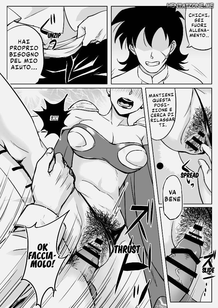 [Shirihito] Muchi na Hitozuma to no Tokubetsu Shugyou | L' Allenamento Speciale di Chichi (Dragon Ball Super) [Italian] - Page 8