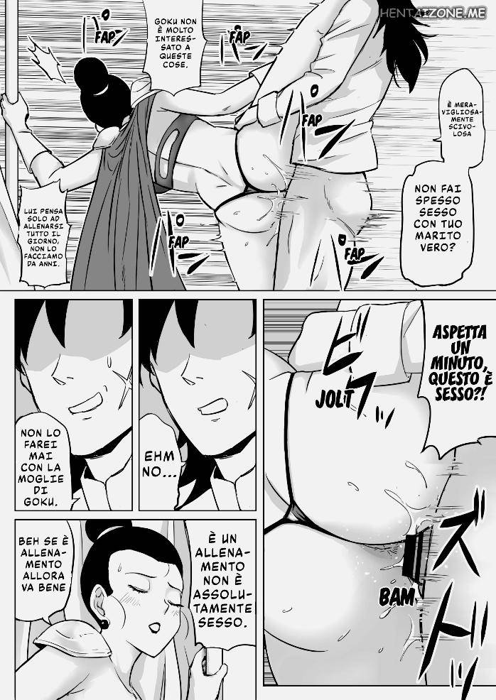 [Shirihito] Muchi na Hitozuma to no Tokubetsu Shugyou | L' Allenamento Speciale di Chichi (Dragon Ball Super) [Italian] - Page 10