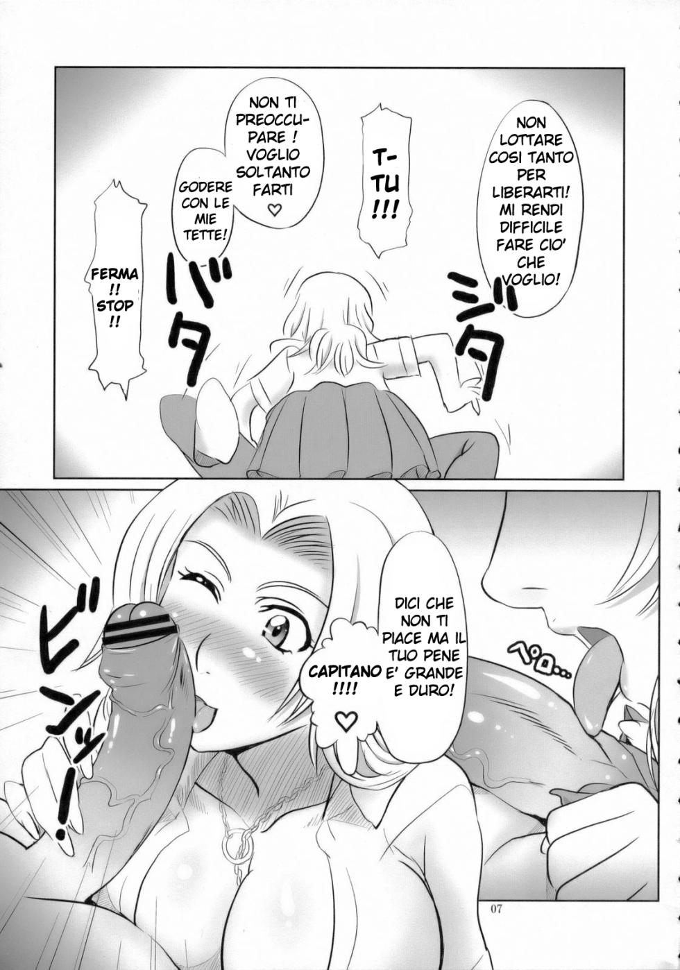 (C71) [ORANGE☆SOFT (Aru Ra Une)] Seifuku to Iu Na no Kyouki Ni | Il Mio Capitano (Bleach) [Italian] - Page 6