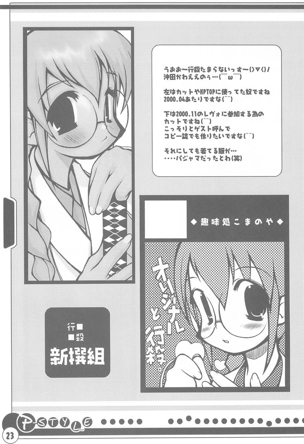 (C58) [Shumidokoro Komanoya (Yusaka)] P-STYLE (Various) - Page 25