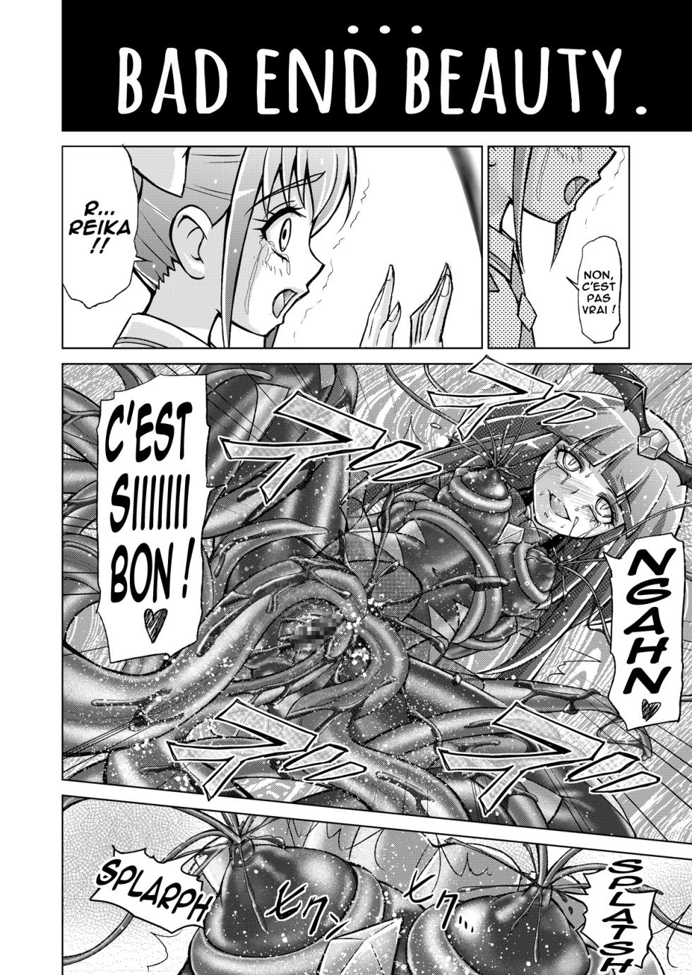 [MACXE'S (monmon)] Doujin Smile Precure! -Mou Hitotsu no Bad End- [Heroine Shokushu Kairaku Sennou] (Smile Precure!) [French] - Page 38