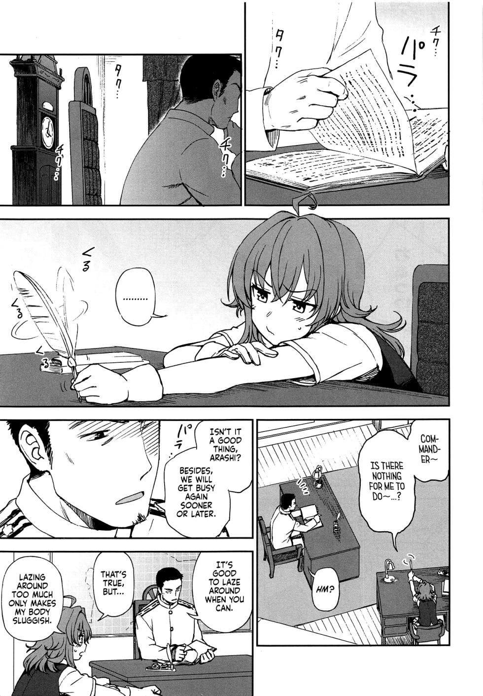 (COMIC1☆15) [Kuma no Tooru Michi (Kumada)] Haru no Arashi (Kantai Collection -KanColle-) [English] [Ne-Kai Agenda] - Page 3