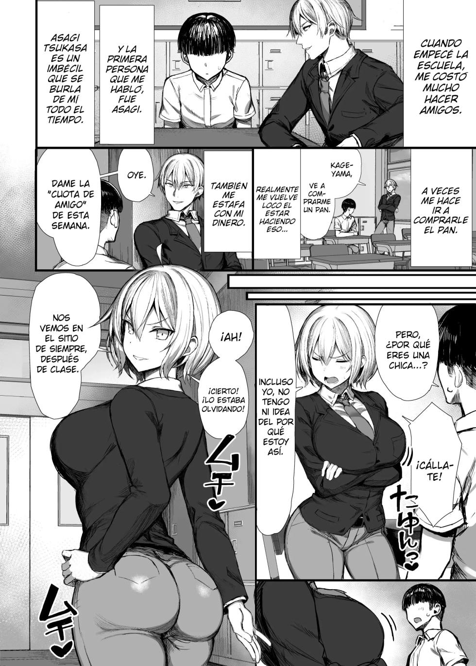 [MOSQUITONE. (Great Mosu)] Ijimekko, Onna ni naru. | Mi Amigo Matón, Se Convirtió En Una Chica. - Page 5