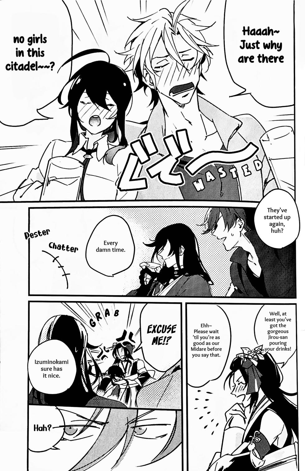 [Jibica (Hanaji)] Kimi no Te | Your Hand (Touken Ranbu) [English] [mayabird] - Page 18