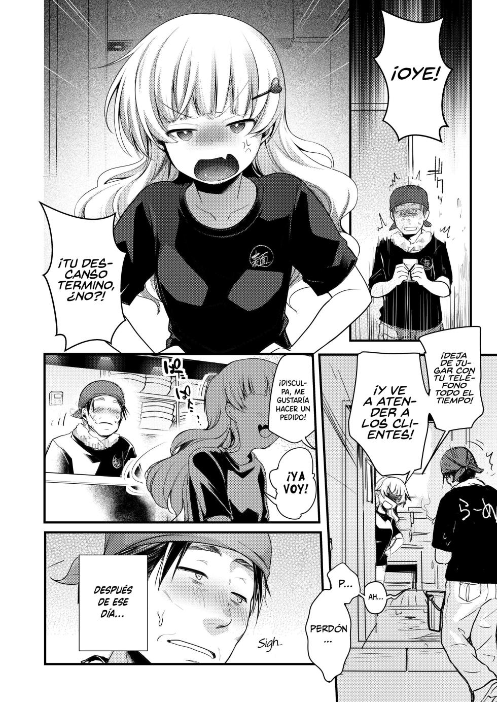 [TWILIGHT DUSK (Aya)] Tsutomesaki no Musume-san o Oishiku Itadaku Hon. Ramenya Hen [Spanish] [MandaloAsiNoma] [Digital] - Page 13