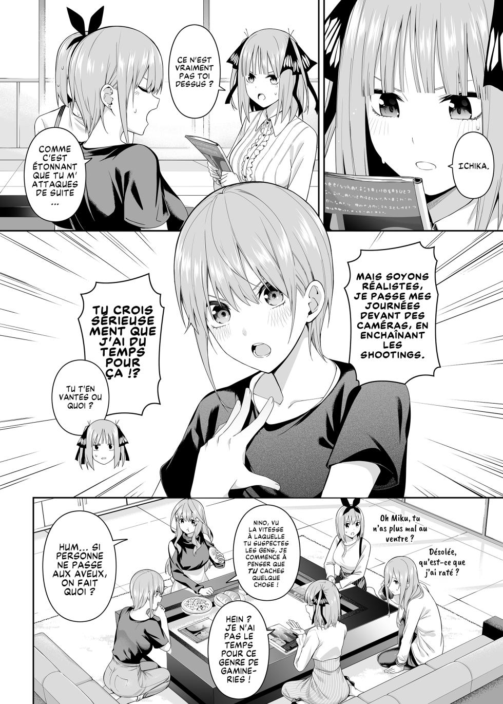 [Bad Mushrooms (Chicke III, 4why)] 1/5 no Renai Kanjou | 1/5 de Romance (Gotoubun no Hanayome) [French] [Les Poroïniens] [Decensored] [Digital] - Page 4