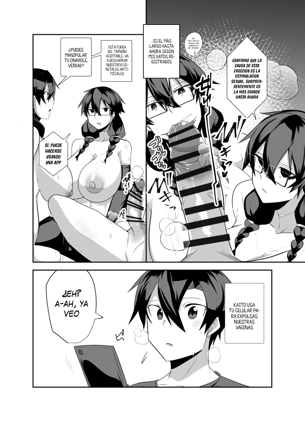 [Green Solenoid (Omurice)] Android no Osananajimi Tachi to Chitsu Onahoecchi Suru Hanashi | Sexo con el Onahole de mis Amigas Androides de la Infancia [Spanish] [KZ Scan] - Page 19