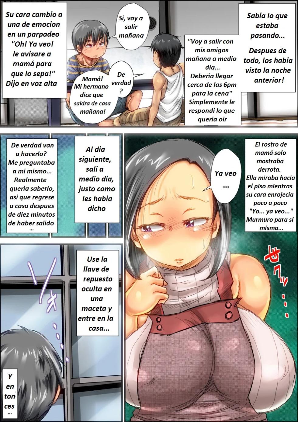 [Kinoko DX] Choushi Koita Boku no Otouto ga Jitsu no Hahaoya o Okashite ita Toki no Hanashi | La Vez Cuando mi Engreído Hermanito Violó a Nuestra Madre [Spanish] [Trabajo Único] - Page 39